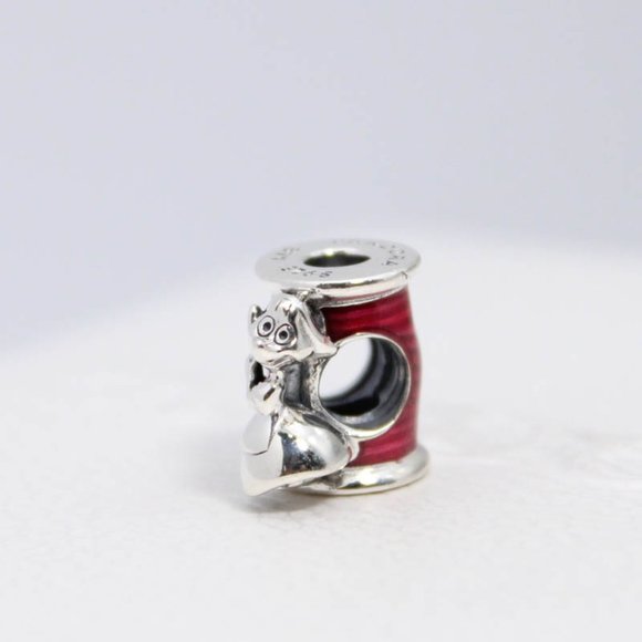 Pandora Disney Cinderella Suzy Mouse Needle & Thread Charm - Picture 2 of 8